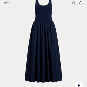 Ralph Lauren fitted dress. Only worn once. Garnet bag included.